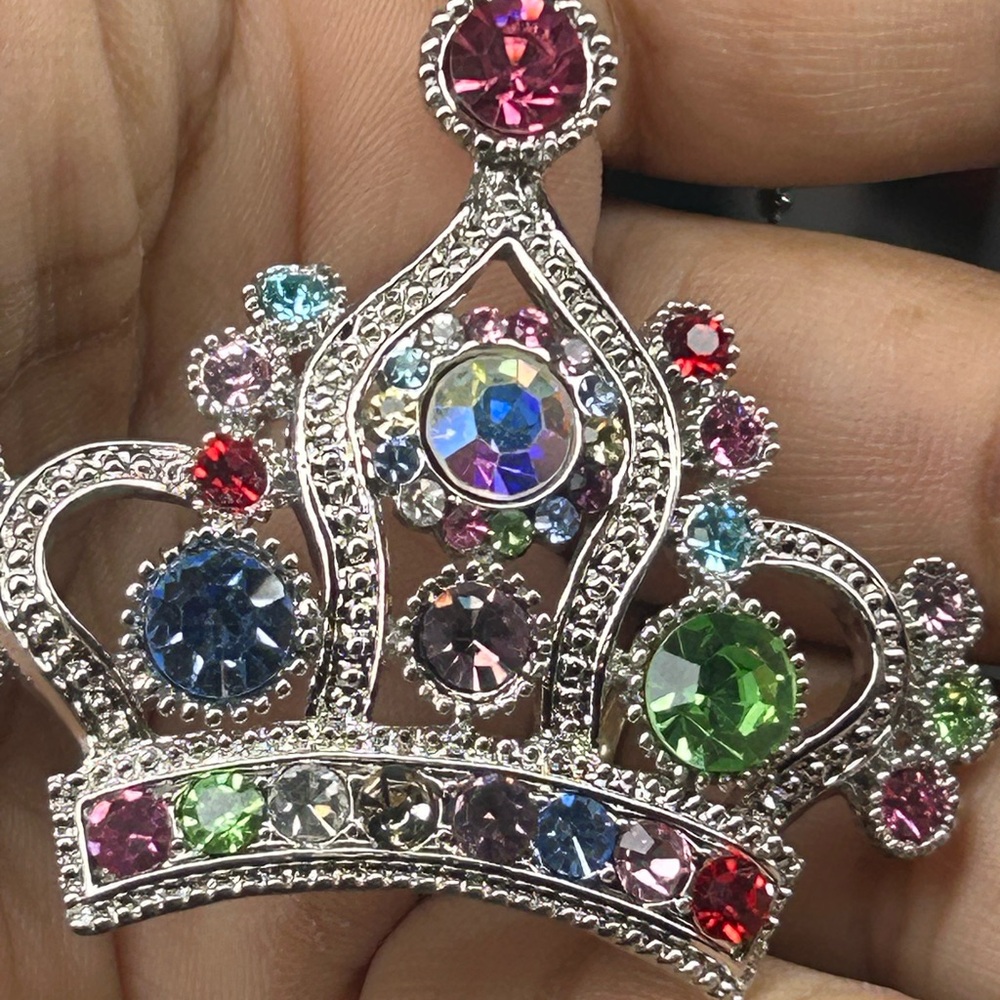 Multicolor Crown pendent  - Women Jewelry